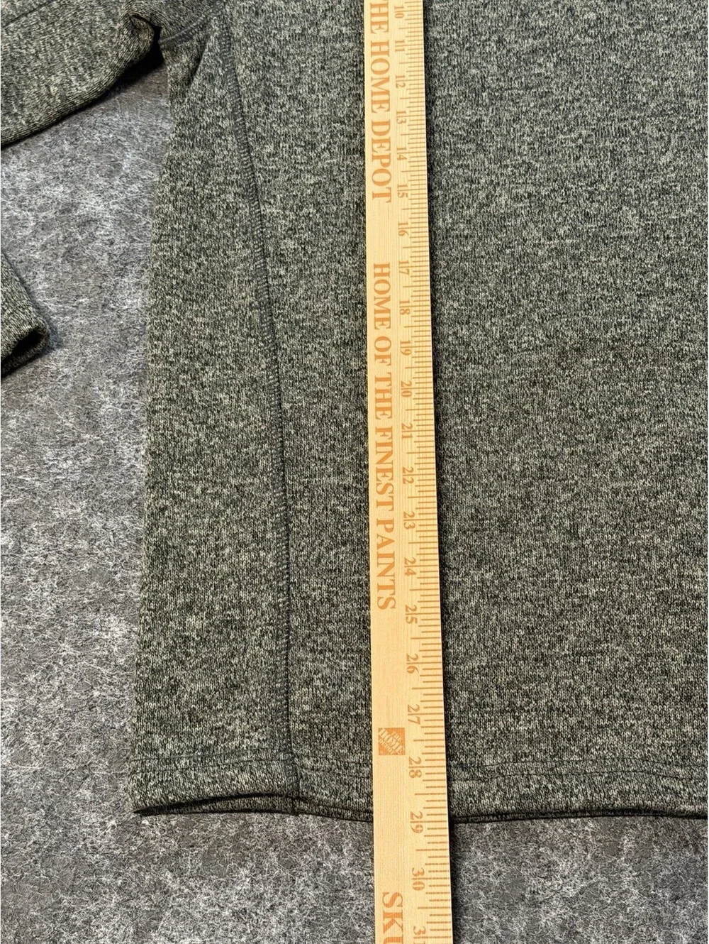 Eddie Bauer Men’s Large Quarter Zip Sweater Fleece Pullover Gray Heather Outdoor